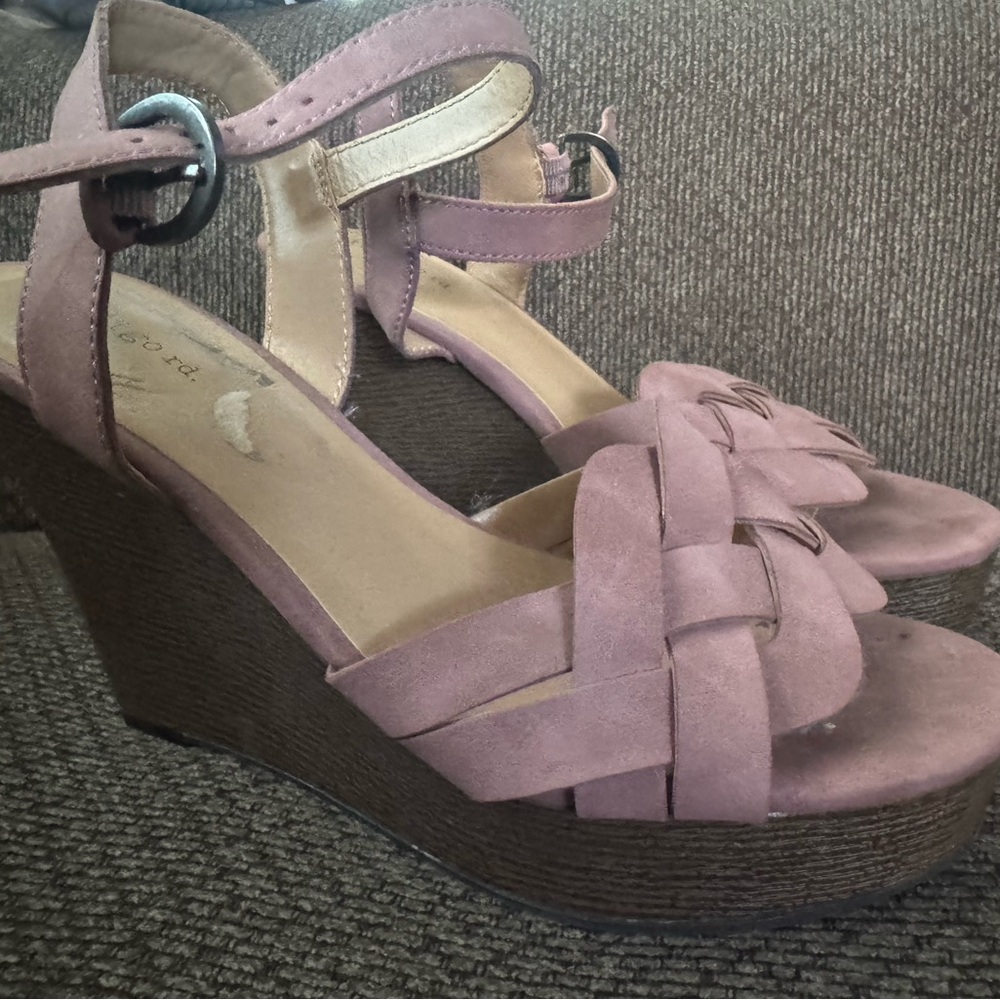 Women's Woven Strap Wedge Sandals